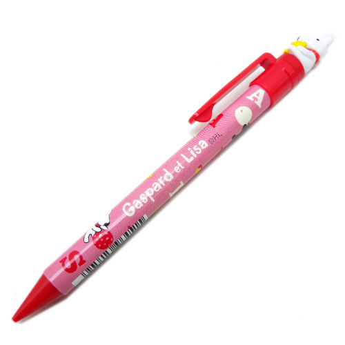 筆用品_Gaspard & Lisa-立體偶自動鉛筆-字母白狗