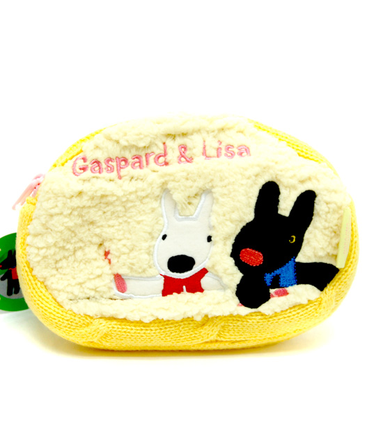 化妝包箱_Gaspard & Lisa-綿羊毛線化妝包-黃-蛋糕