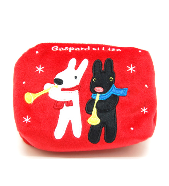 化妝包箱_Gaspard & Lisa-寬口方包-歡慶聖誕紅限定