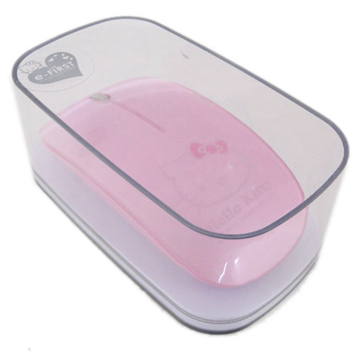 滑鼠鍵盤_Hello Kitty-2.4G無線雷射滑鼠-粉