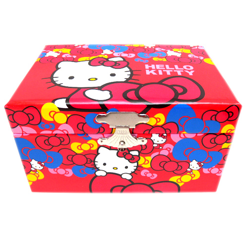 音樂鈴_Hello Kitty-珠寶音樂盒-多彩緞帶
