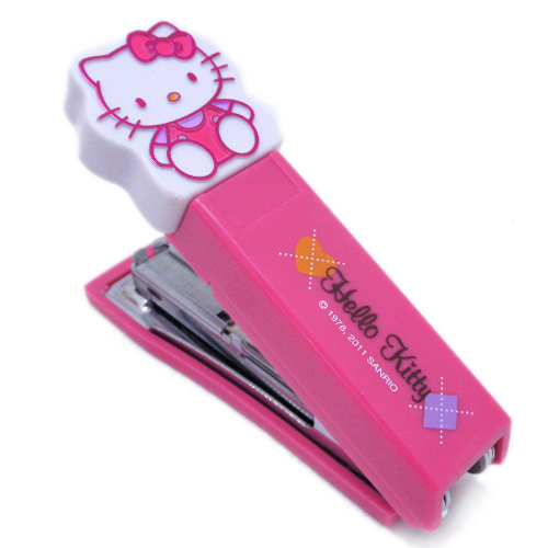 其他_Hello Kitty-造型釘書機-菱紋