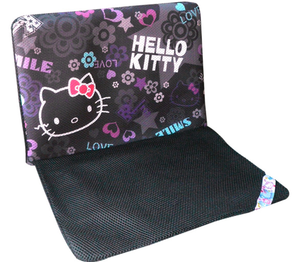 電腦週邊_Hello Kitty-晶彩電腦周邊防塵套14吋-繽紛黑