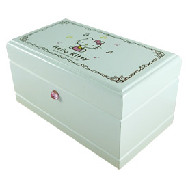音樂鈴_Hello Kitty-原木飾品音樂盒