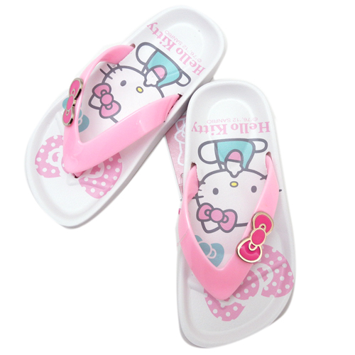 可愛童鞋_Hello Kitty-童拖鞋812437-白