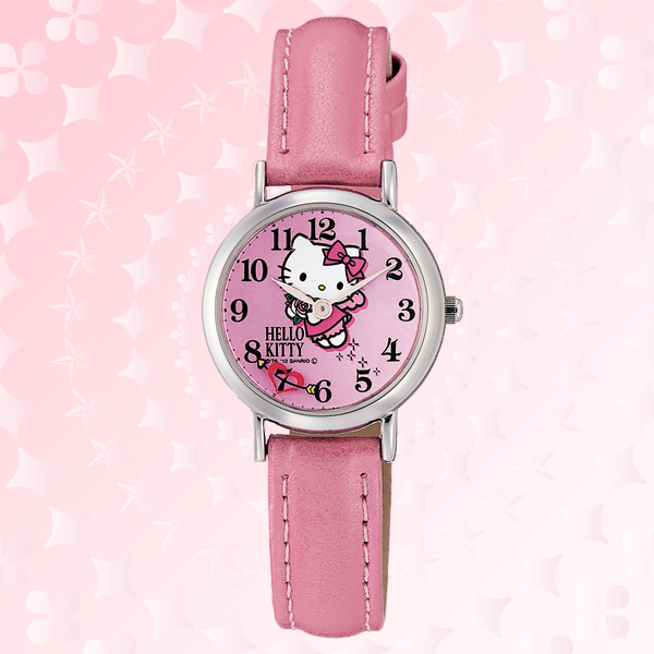 手錶_Hello Kitty-手錶-天使玫瑰原形粉