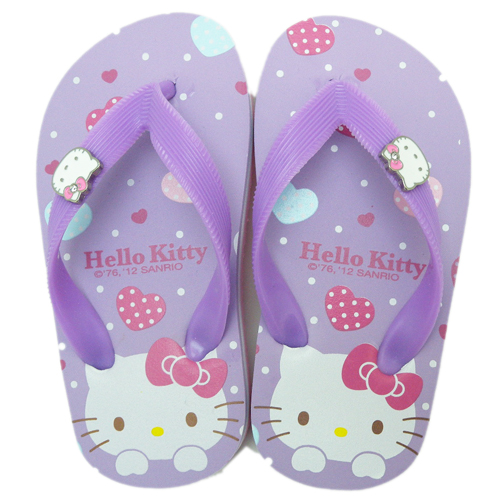 可愛童鞋_Hello Kitty-童拖鞋812429-紫