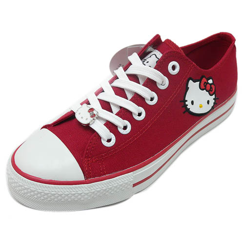 運動布鞋_Hello Kitty-帆布鞋910700-紅