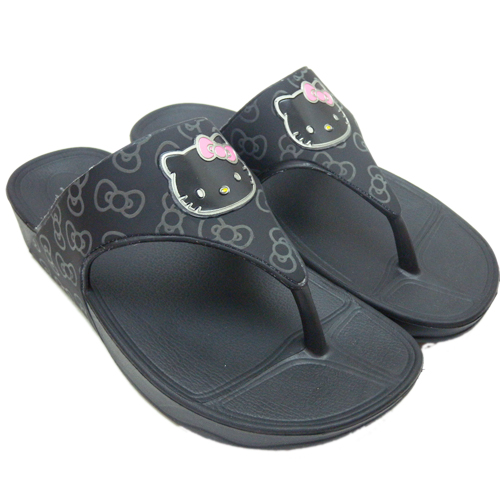 清涼拖鞋_Hello Kitty-休閒鞋910712-黑