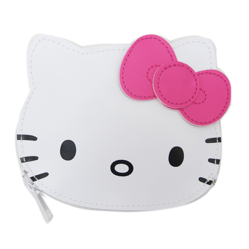 零錢證件_Hello Kitty-頭型零錢包-塗鴉甜點