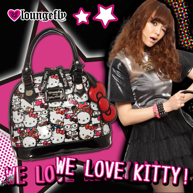 手提包袋_Hello Kitty-  聯名LF貝殼包S-多造型珍珠白黑