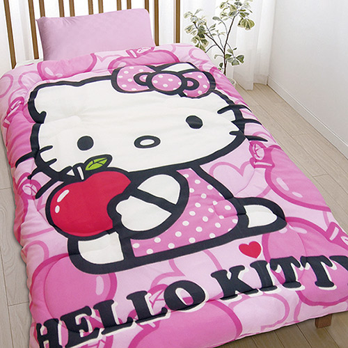 寢具_Hello Kitty- 暖暖毯被-心蘋果樂園