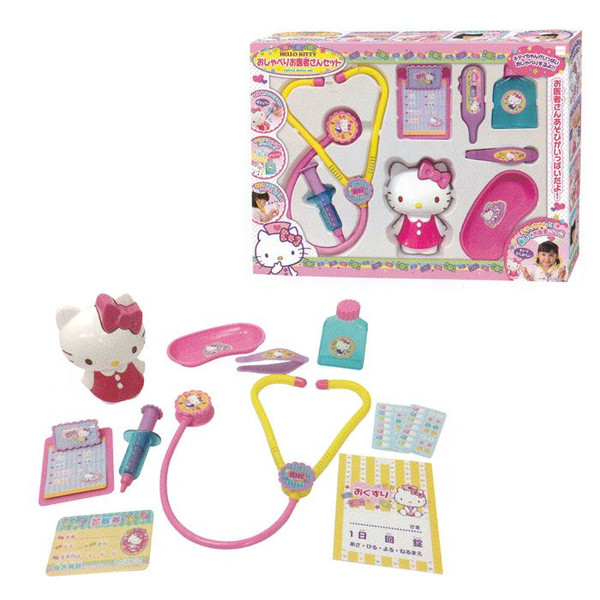 玩具_Hello Kitty- 盒裝醫生玩具組-粉色洋裝KT