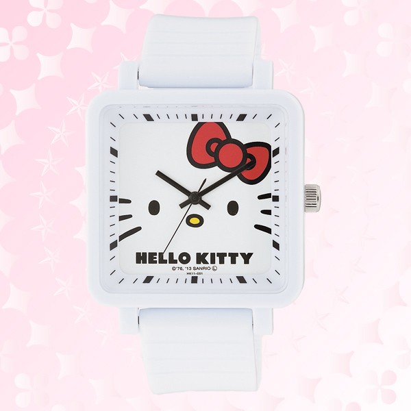 手錶_Hello Kitty-手錶-四方大臉白
