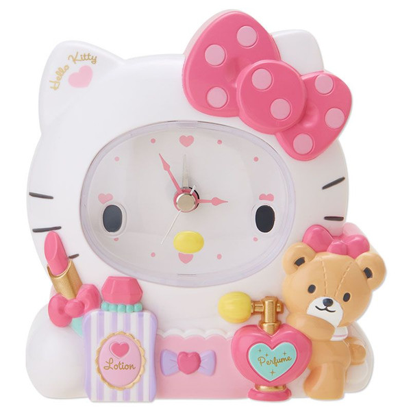 掛鐘鬧鐘_Hello Kitty-造型鬧鐘-化妝小熊