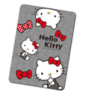 滑鼠鍵盤_Hello kitty-超薄滑鼠墊-紅結灰