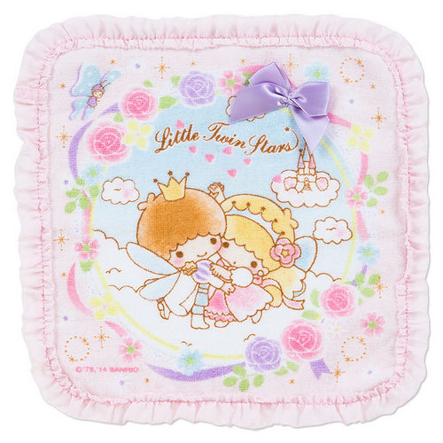 凱蒂貓Hello Kitty-雙子星KIKI&LALA_流行生活精品_KIKI&LALA-純棉方巾-派對仙子