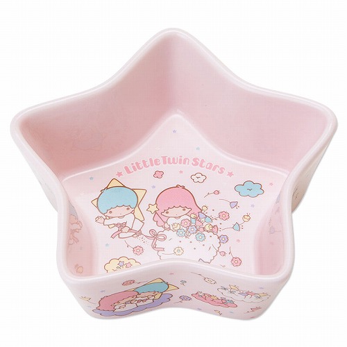凱蒂貓Hello Kitty-雙子星KIKI&LALA_廚房用品_KIKI&LALA-造型碗-TS花朵粉