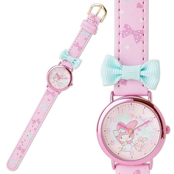 經典造型_Melody-手錶-與兔愛心緞帶金粉